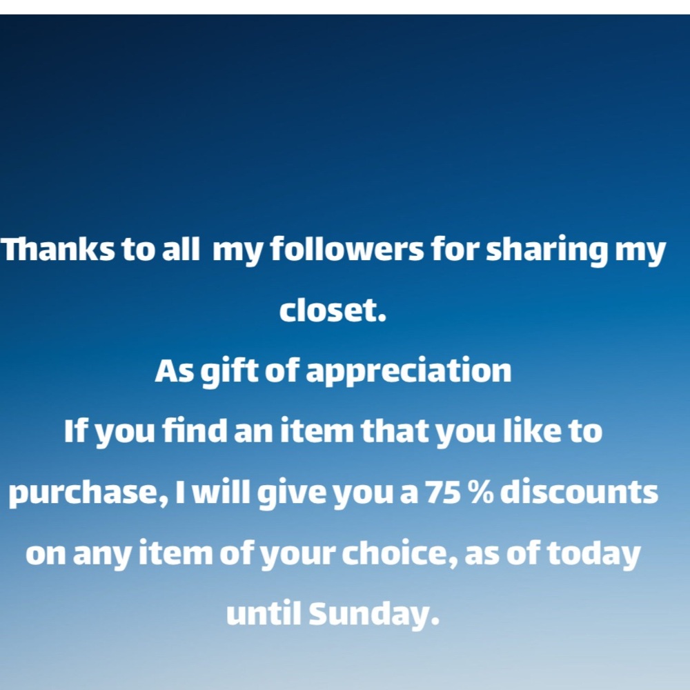 Promotional Closet Sale Announcement